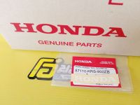 สติ๊กเกอร์เครื่องหมายHONDAติดฝาครอบท้ายแท้ wave100,wave110 รุ่นคาร์บู สีขาวพื้นใส อะไหล่แท้ศูนย์HONDA(87110-KRS-950ZB)1ชิ้น