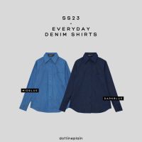 DOTLINEPLAIN / EVERYDAY DENIM SHIRTS - 2 COLORS