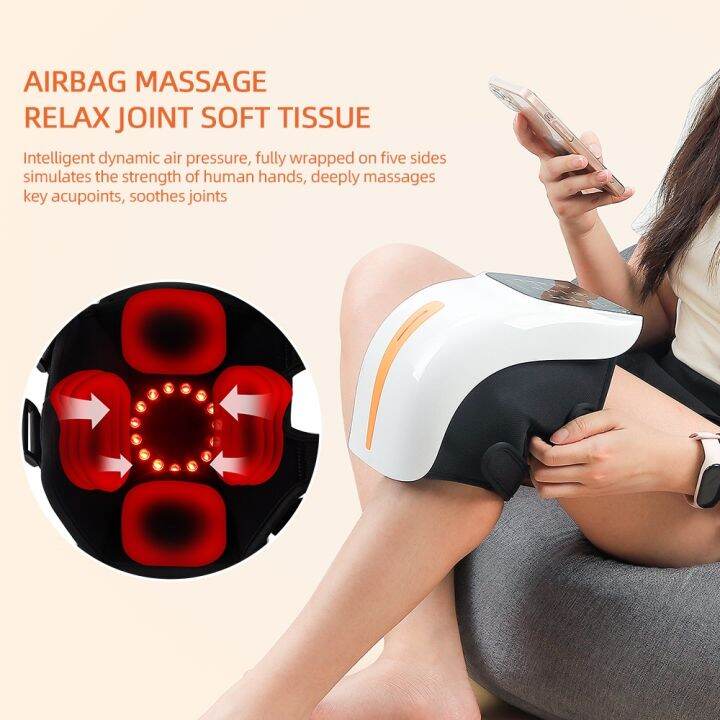 Electric Hot Compress Knee Massager Infrared Kneecap Relieve Knee