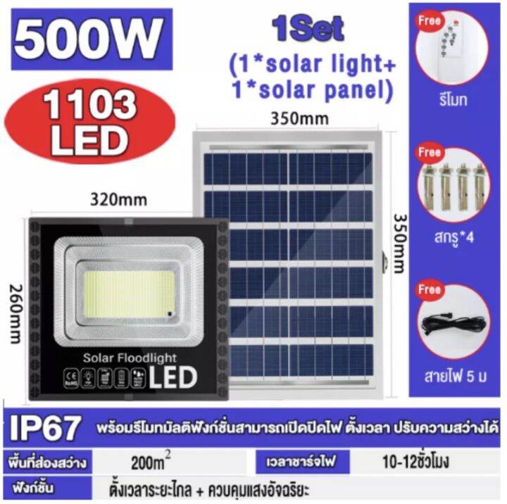 สปอร์ตไล้ท์LED 15W 45W 60W150W 300W 400W 500W Sport light Solacell กัน