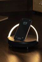 [THEKESS] Plus 9 Moodring 4 in 1, Mood light, Bluetooth Speaker, Wireless Charger, Handsfree, White, Black, Wood