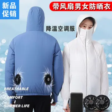 Cheap Men's Summer Ultra-thin Sun Protection Clothing Men's Hooded Jacket  Jacket Fishing Sports Breathable Men's Air-conditioning Clothing
