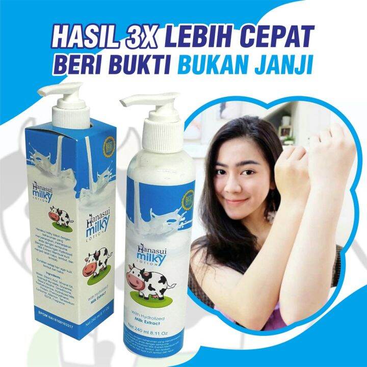 Hanasui Milky Hand Body Lotion Original BPOM Lazada