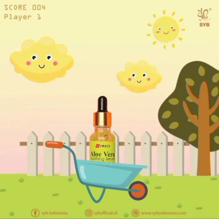 SYB Face Serum Red Jelly Gold Aloe Vera Acne Vitamin C For