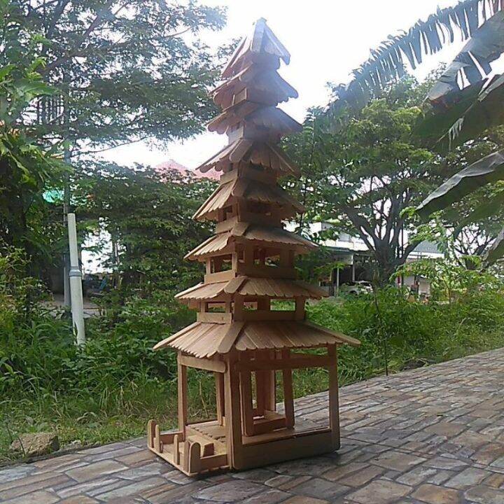 miniatur dari stik es krim bentuk rumah Adat bali Lazada Indonesia