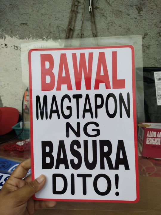 BAWAL MAGTAPONG NG BASURA DITO | Lazada PH