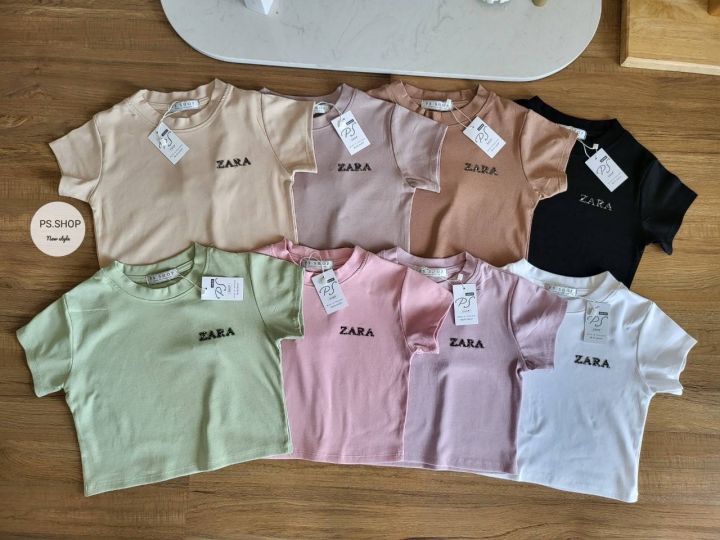 ครอป-แต่งกลิตเตอร์-zara-ผ้านิ่มทรงสวย