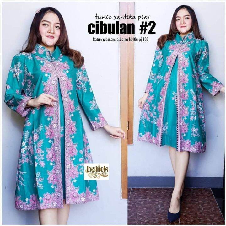 Contoh TUNIK BATIK MODERN CANTIK BAJU WANITA KEKINIAN | Lazada Indonesia