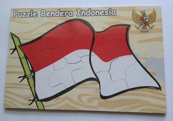 Mainan Edukasi Anak Puzzle Bendera Merah Putih Lazada Indonesia