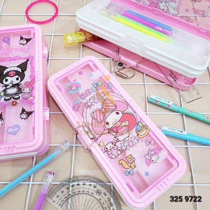 Pencil Case Sanrio Kawaii Characters Kuromi My Melody Cinnamoroll ...