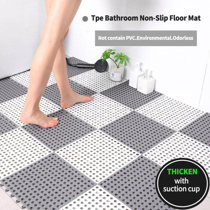 Rubber Anti Slip Bathroom Floor Mat (Random Colors)