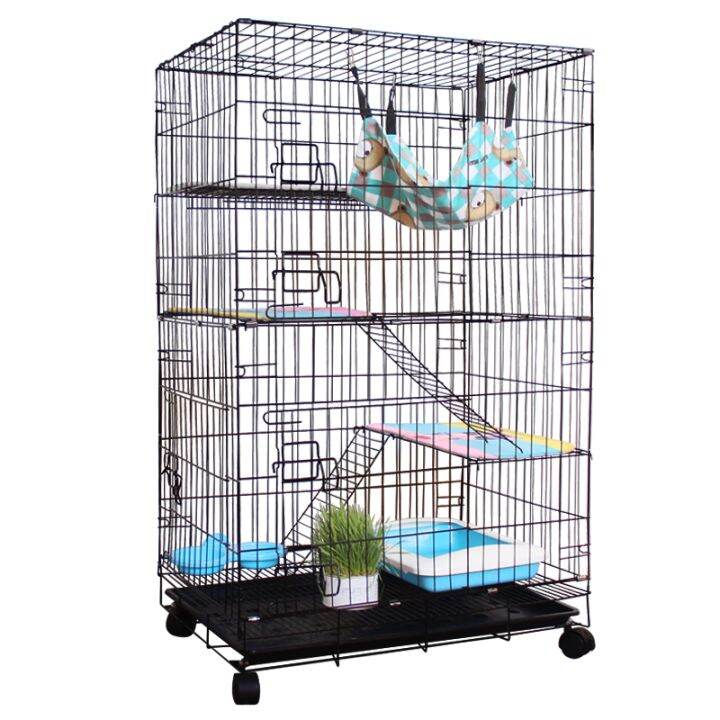 Low Shipping Fee Cat Cage 4 Layer Pet Cage Foldable Sturdy Pet