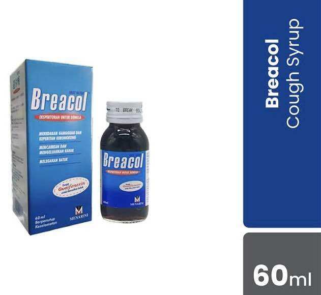[ReadyStock] Breacol Cough Syrup Expectorant Adult 60ml [Exp08/25] Lazada
