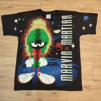 MARVIN MARTIAN OVERPRINT CARTOON เสื้อวง เสื้อทัวร์ เสื้อการ์ตูน มาวิน