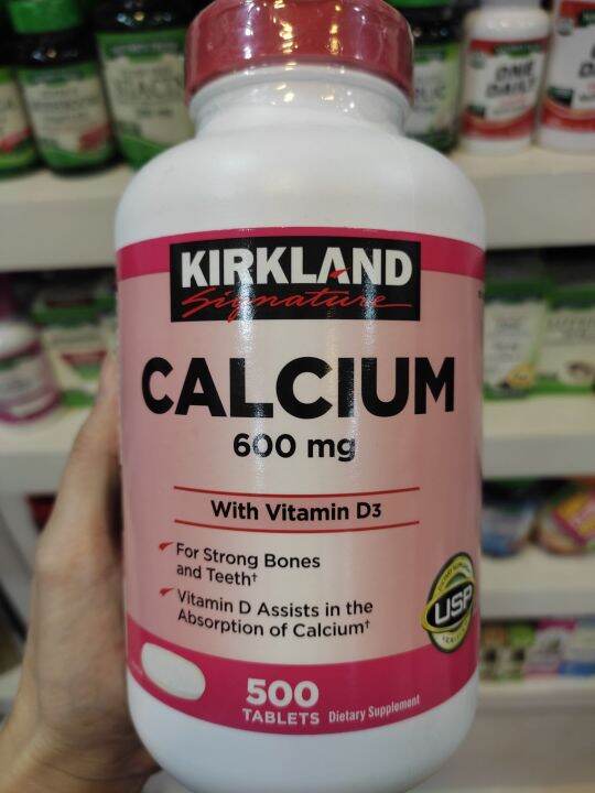 Kirkland Signature Calcium 600 mg with Vitamin D3 500 Tablets Lazada PH
