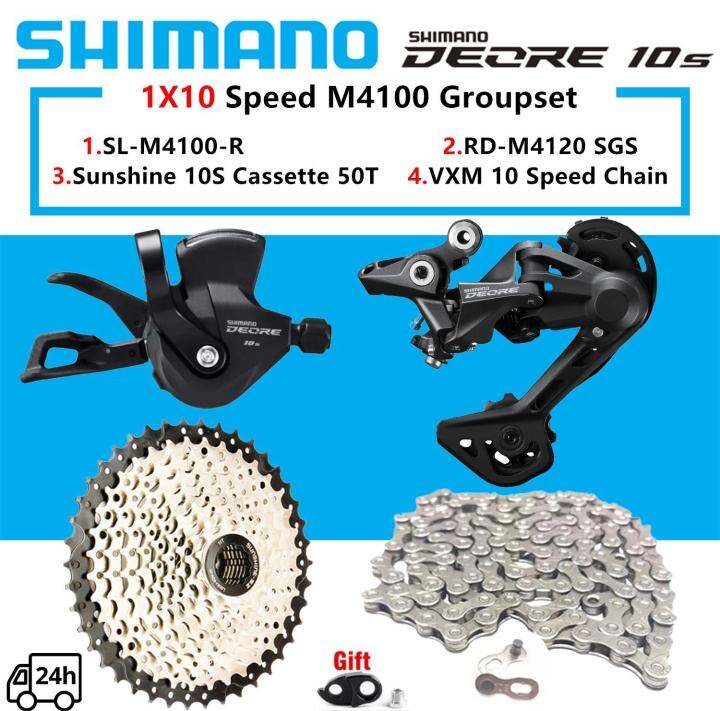 Shimano Deore M4100 10 Speed Groupset 1X10 Speed MTB Shifter Rear