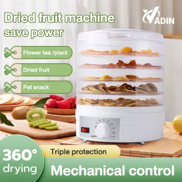 Minitype Dryer Fruit Household Dryer Machine 5 Layers Fruit and Vegetable  Dehydrator Machine Drying Air-Dried Spin Dryer