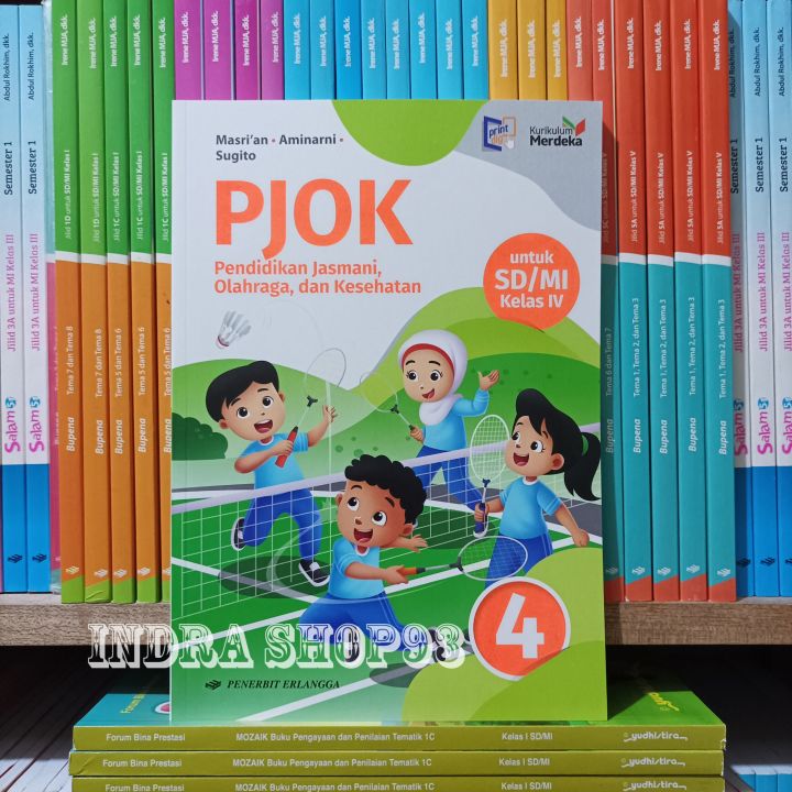 Buku PJOK Kelas 4 SD Kurikulum Merdeka Erlangga | Lazada Indonesia