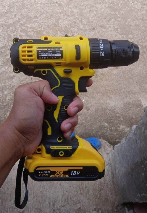 Mesin Bor Baterai Besi Beton Mdon 18TS Cordless Impact Tembok 18 Volt ...