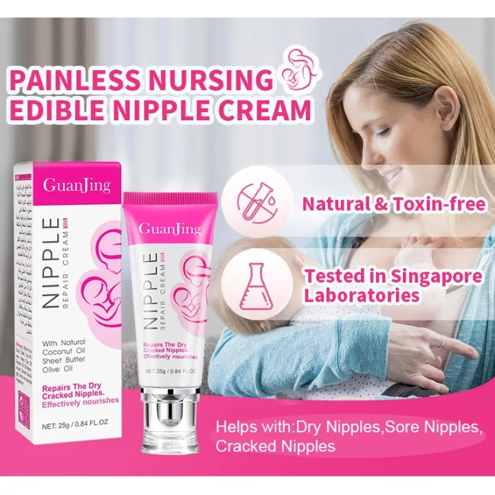 Natural Nipple Care Cream Breastfeeding Soothing Nipple Balm Cream For Sore Nipples & Cracked