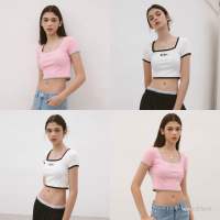 [พร้อมส่ง/ของแท้] Noirnine Bébé Square Neck Ribbed Top