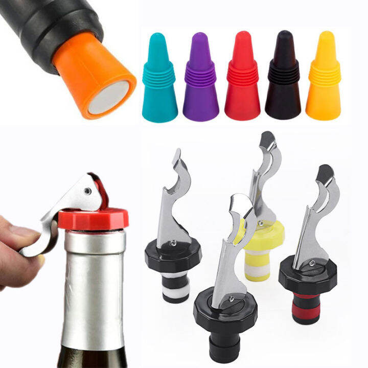 YESPERY Wine Bottle Stopper Bar Hand Press Sealing Champagne Beers Cap