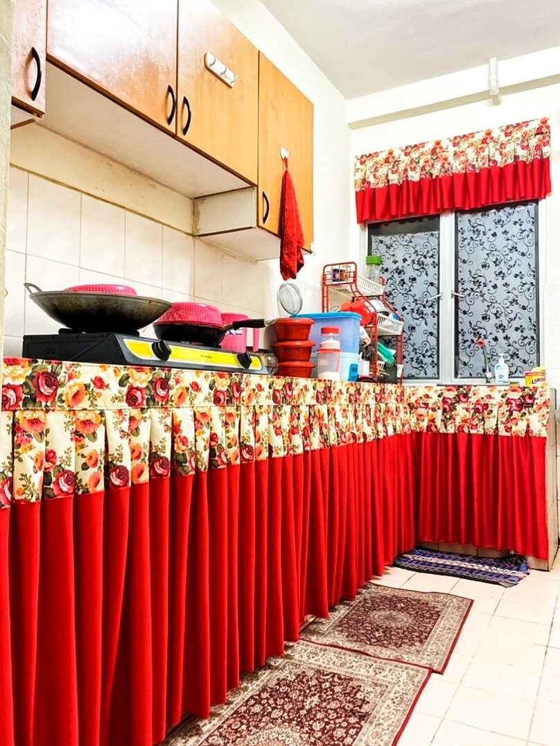 🔥 Skirting Table Top/langsir dapur/mejaguru/meja bouquet/meja mesyuarat 🔥  (RENDA LEKAT) Free Game dan Velcro