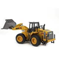 โมเดลรถเหล็ก รถก่อสร้าง รถตัก ชนิดเทหน้า Frint Loader  1:40 [Huina Toy] รหัส 7913-1