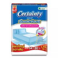 Certainty bed sheet L 10 PC*1 BG แผ่นรองปูเตียง  แผ่นรองกันเปื้อน แบบ 1 แพค