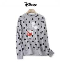 เสื้อวอร์ม MICKEY MOUSE DISNEY สีเทาลายจุด ?เสื้อแขนยาว ลาย MICKEY mouse (TS163)