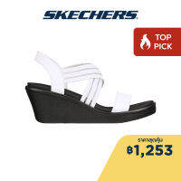 Skechers สเก็ตเชอร์ส รองเท้าแตะผู้หญิง Women Cali Rumble On Day Flirt Sandals - 119182-WHT Luxe Foam, Vegan