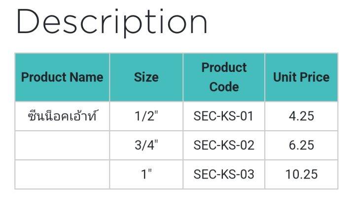 sec-ks-ชีบน็อคเอ้าท์-knockout-seal-1-2-3-4-1นิ้ว-10ชิ้น