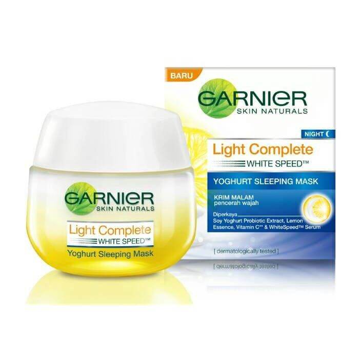 Garnier Light complete yogurt sleeping mask night cream 50gr Lazada Indonesia
