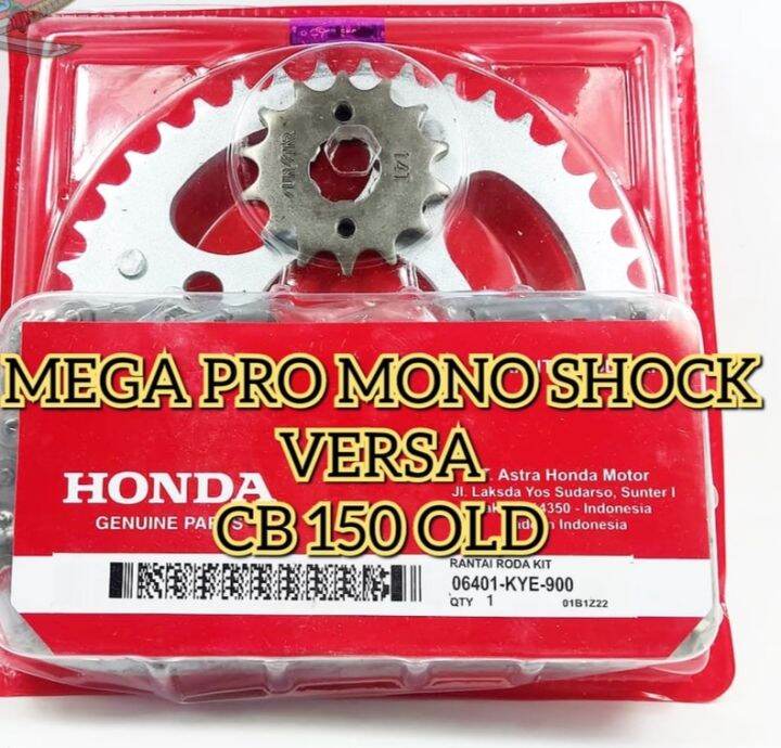 GIRSET MEGAPRO MONO SHOCK VERZA CB150R OLD GEAR SET HONDA MEGAPRO MONO