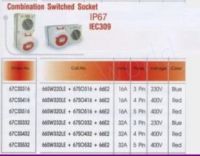 Haco 67CSS516 อุปกรณ์สวิทซ์เกียร์ Wall Socket  อุปกรณ์สวิทซ์เกียร์ Haco-สวิทซ์หมุนพร้อมเต้ารับ-พร้อมกล่อง- Haco-67CSS516 สวิทซ์หมุนพร้อมเต้ารับ