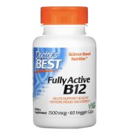 ??ของแท้100% พร้อมส่ง Doctor’s best Fully Active B12 1500mcg 60 veggie caps