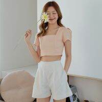 Plainperhaps - Lace Linen Shorts - กางเกงผ้าลินปักแต่งลูกไม้