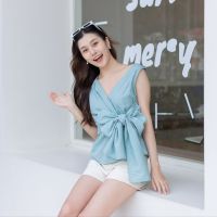 Sista Box Jereme Top - Mint เสื้อสไตล์เกาหลี ผ้าคอตตอน สีมิ้น