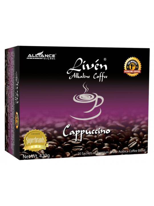 LIVEN ALKALINE COFFEE (cappuccino) Lazada PH