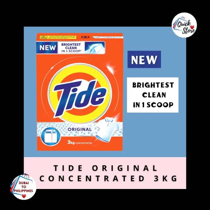 🇦🇪 TIDE POWDER LAUNDRY DETERGENT ORIGINAL SCENT 3kg Lazada PH