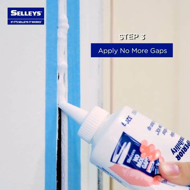 SELLEYS No More Gaps 380g Acrylic Silicone Sealant High Flexible Gap ...