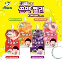 เยลลี่ดูด มีฝาเปิด(Captain Konjac Jelly)เครื่องดื่มเยลลี่วุ้นบุก เยลลี่บุก ขนาด 130 กรัม สินค้านำเข้า