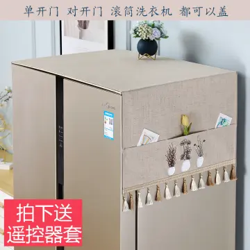 Refrigerator cover cloth single and double door freezer dust-proof cover  curtain drum washing machine cover towel to open the door fabric lace