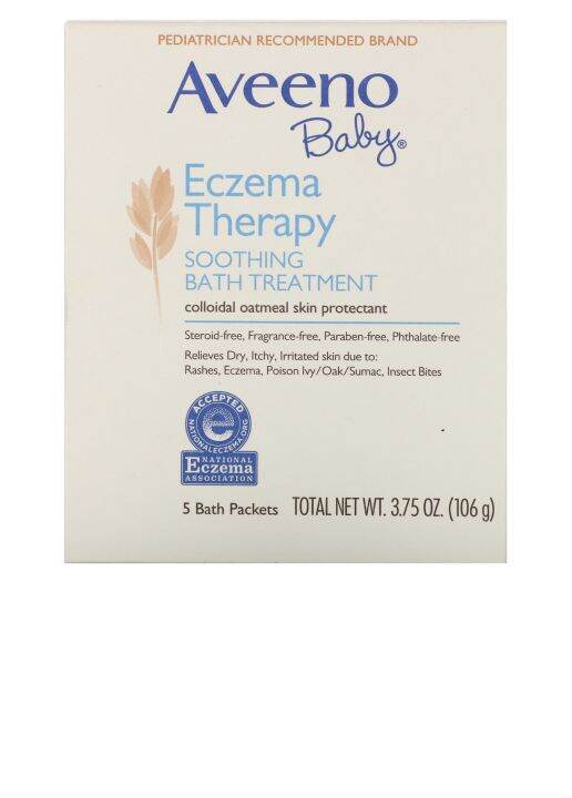 Aveeno Baby Eczema Therapy Soothing Bath Treatment | Lazada