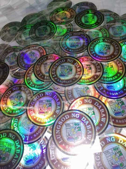 2pcs Sticker hologram Lungsod ng Davao logo | Lazada PH