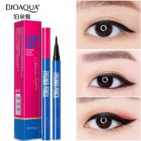 อายไลน์เนอร์ ชนิดปลายพู่กัน (สีดำ) BIOAQUA Novo Black Eyeliner Pencil เส้นคม ดำชัด สะกดทุกสายตา N408