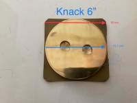 ฝาส้วมทองเหลือง Knack แบบหนา 6” ฝาเปิดปิดแบบเกลียว