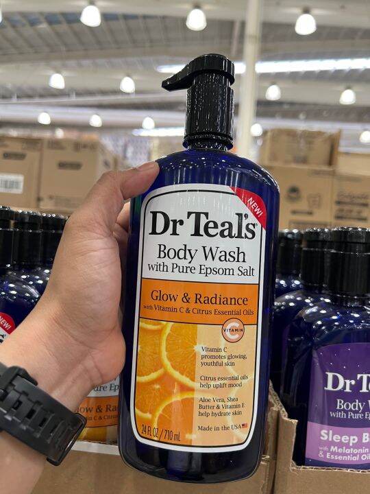 DR. TEAL’S GLOW AND RADIANCE BODY WASH WITH PURE EPSOM SALT 710 ML