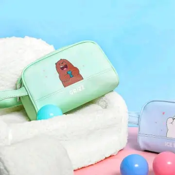 MINISO We Bare Bears-Optical Cosmetic Bag Portable Makeup Pouch