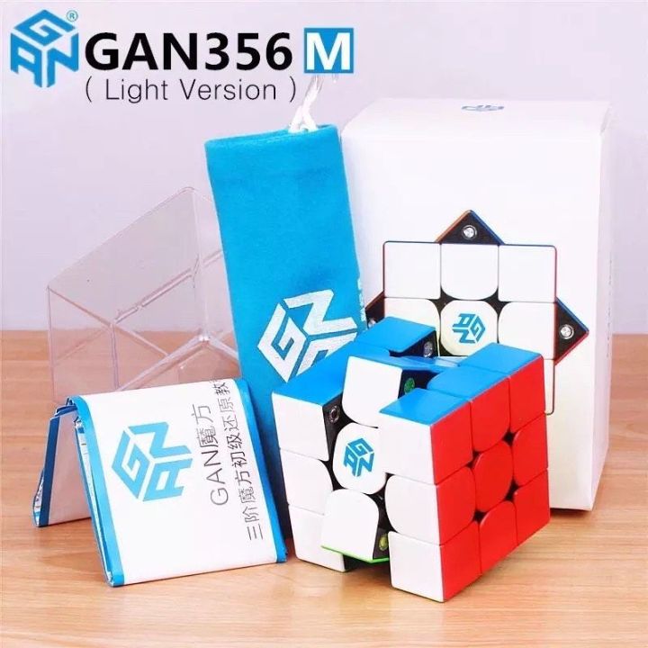 พร้อมส่งจากไทย-ของแท้100-gan356-m-รูบิก-รูบิค-มีแม่เหล็ก-gan356m-cube-gan-356m-magnetic-speed-magic-cube-rubik-ถูกที่สุด